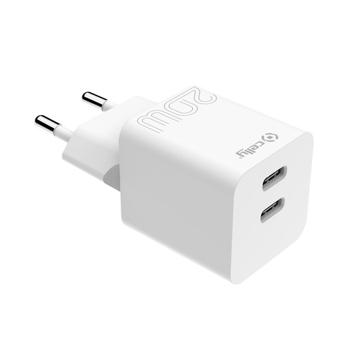 [TC2USBC20WWH] TRAVEL CHARGER 2USB-C 20W WHITE